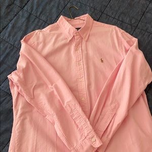 Ralph Lauren Pink Cotton Oxford Button Down